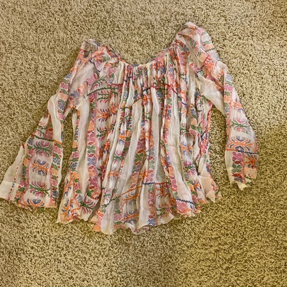 $20 ❌ SEND OFFER ❌ Free People Flowy Button Up Blouse - Picture 8 of 10